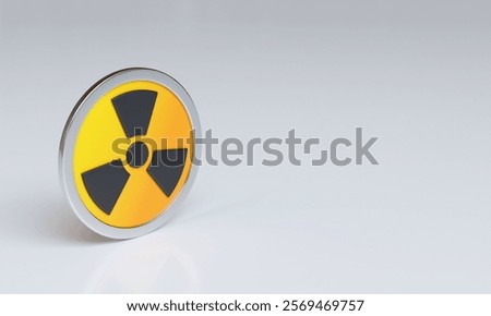 3D Rendering of radiation model. Radon action concept.