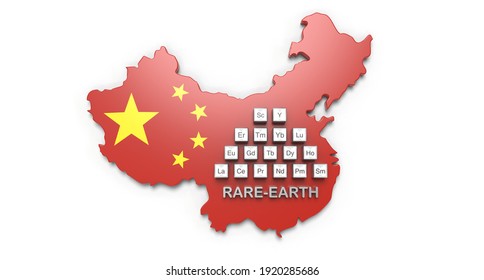 3D Rendering Rare Earth Elements From China - 3D Rendering