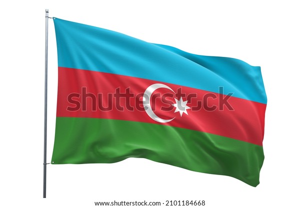 3d Rendering Real Flag Azerbaijan On Stock Illustration 2101184668 ...