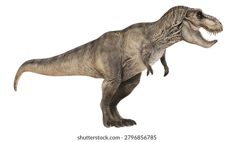 3d rendering - Realistic depiction of a T-Rex dinosaur.