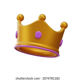 3d Rendering Realistic Luxury Crown