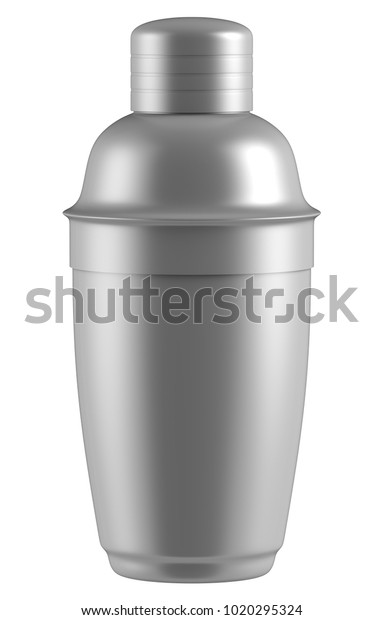 Download 3d Rendering Realistic Metal Shaker Bottle Stock Illustration 1020295324