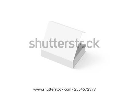 3D rendering of rectangular magnetic box isolated on white background.