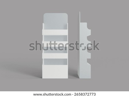 3D Rendering Retail Display Stand Mockup