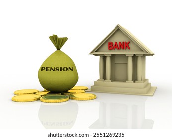 3d rendering retirement pension concept - Powered by Shutterstock