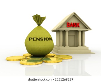 3d rendering retirement pension concept - Powered by Shutterstock