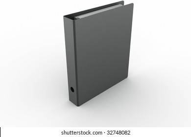 3d Rendering Of A Ring Binder In A Modern Fiber Material