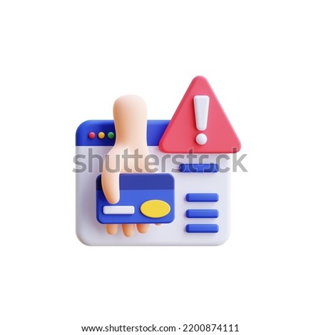 3D rendering robbery icon illustration