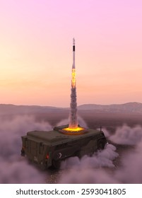 3D rendering of the rocket
