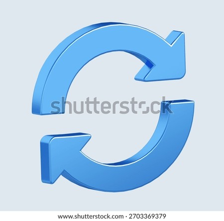3d rendering of round arrow. simple 3d illustration for business and finance	