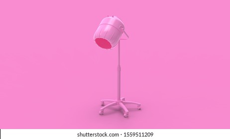 3d Rendering Of A Salon Hair Dryer Device Isolated In Studio Background