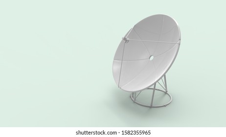 3d Rendering Of A Satelite Isolated In A Studio Background