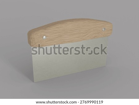 3D Rendering Scraper Baking Tool Mockup