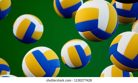 Volleyball Ball On Green Screen Volleyball Stock Illustration 1726104814