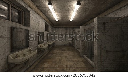3D rendering of shower room