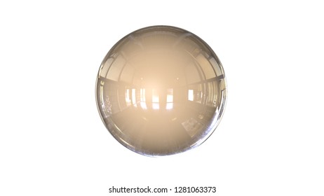 3d rendering of a shpere with structure isolated on a white background