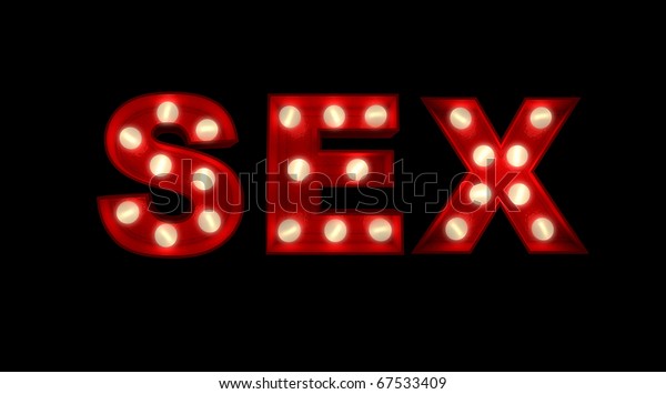 3d Rendering Sign Sex Written Glowing Stock Illustration 67533409 6310