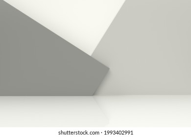 3d rendering simple stage and stand