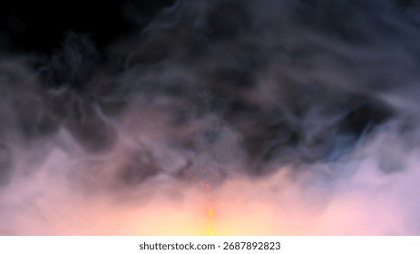 3D rendering of the smoke background