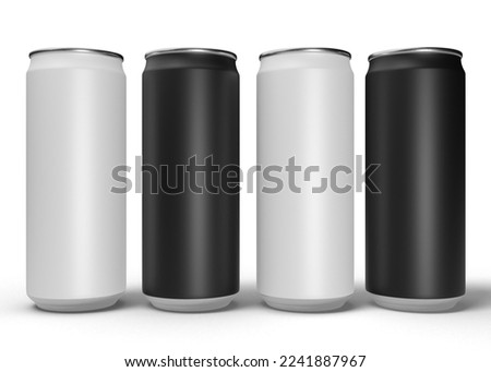 3D rendering Soda or soft drink can mockup