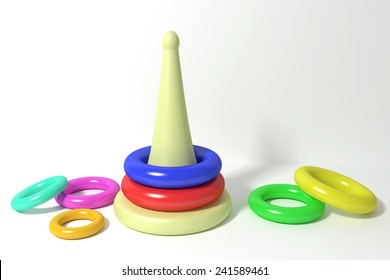 3d Rendering Of Some Baby Toys