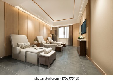 3d rendering spa and massage wellness in hotel suite - Powered by Shutterstock