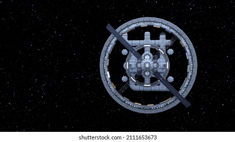 3D rendering of the space station
