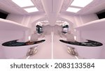 3D rendering of the space station landscape