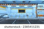 3D rendering of the spacecraft passage