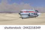 3D rendering of a spaceship