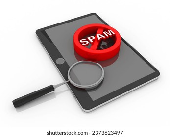 3d rendering spam is prohibited with mobile phone