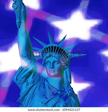 3D Rendering of the Statue of Liberty