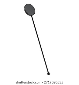 3D rendering of a stir stick for drinks such as tea, juice, and coffee. For promotional logo sticker mockups in cafes.