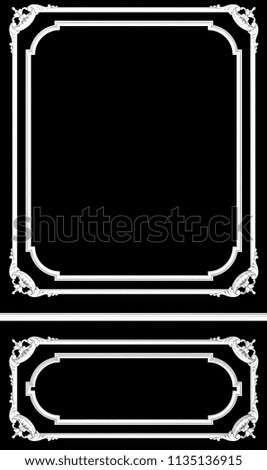 3d rendering stucco molding, frame