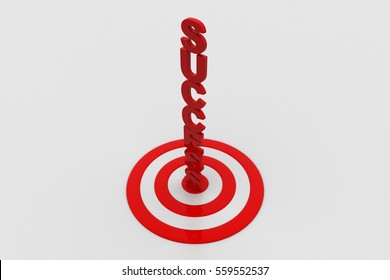 3D rendering of Success concept