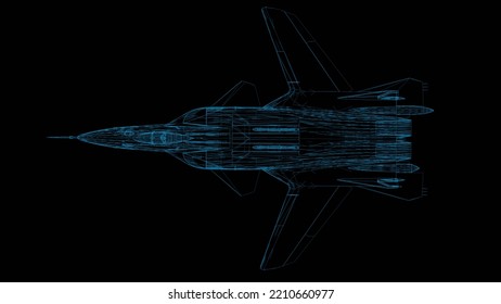 3D Rendering - Sukhoi Su-47, The Incredible Fighter Jet With Forward Swept Wing