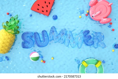 3d rendering of summer background - Shutterstock ID 2170587313
