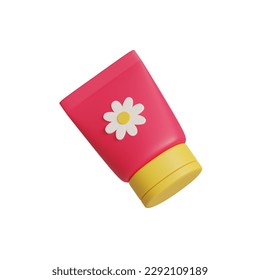 3d rendering of Summer sunscreen icon isolated on white background - Powered by Shutterstock