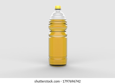 3d Rendering Sunflower Oil Mockup