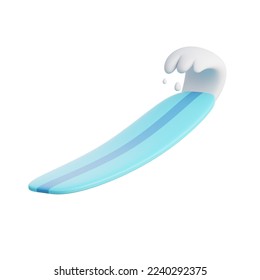 3D Rendering Surfing board Illustration - Powered by Shutterstock