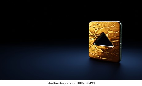 3d Rendering Symbol Caret Square Wrapped Stock Illustration 1886758423