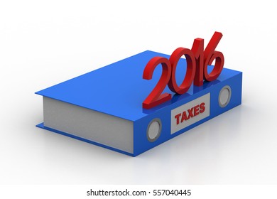 3D rendering of Tax file 2016