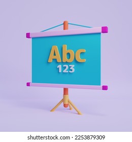  3d Rendering, teaching a lesson Illustration