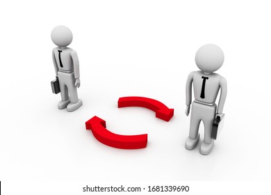 3d rendering of Team communication