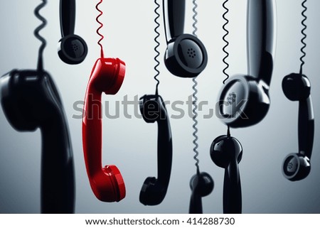 3D rendering telephone handset