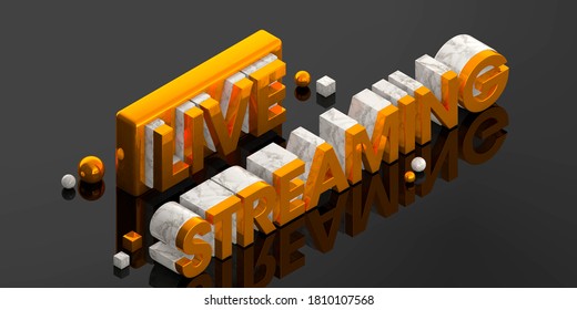 3D Rendering Text Live Streaming for Social Media