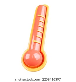 3d rendering of thermometer isolated.