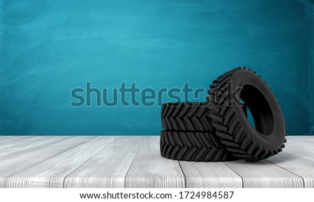 Similar – Image, Stock Photo Three rubber floor car mats lying on the street ground. Car interior cleaning concept