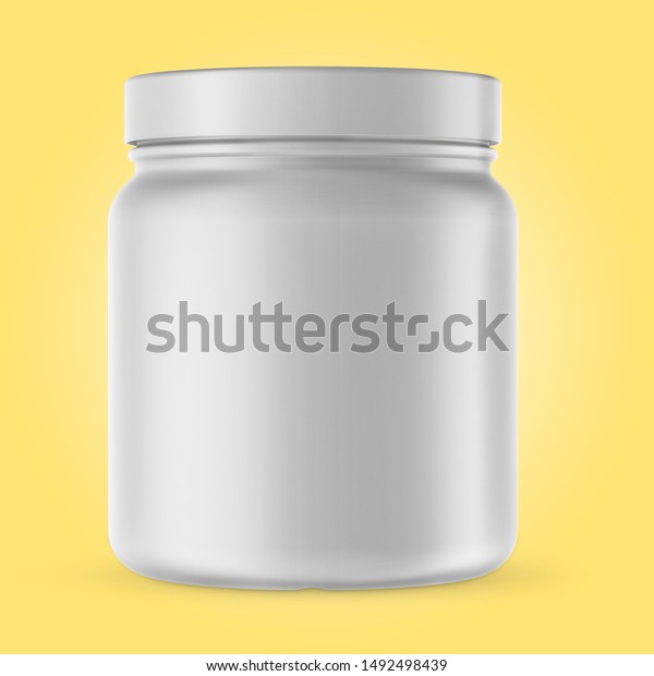 Download 3d Rendering Tin Can On Yellow Stock Illustration 1492498439 PSD Mockup Templates