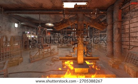 3D rendering of the torture chamber